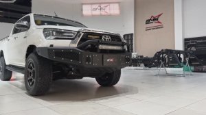 Бампер силовой передний BMS PRO-Line для Тойота Хайлюкс 2020-2024