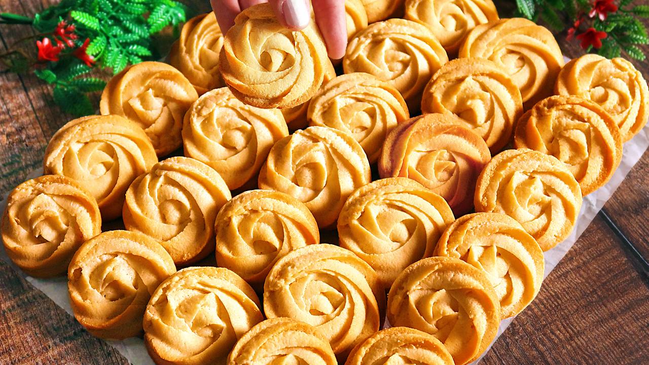 Вкусное и красивое печенье "розочки". Простой рецепт печенья! Выпечка к чаю
