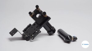 Лазерная головка с резьбовым зажимом тубуса (линза D20, зеркало D25)