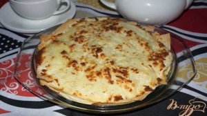 Ленивый пирог из лаваша с брынзой