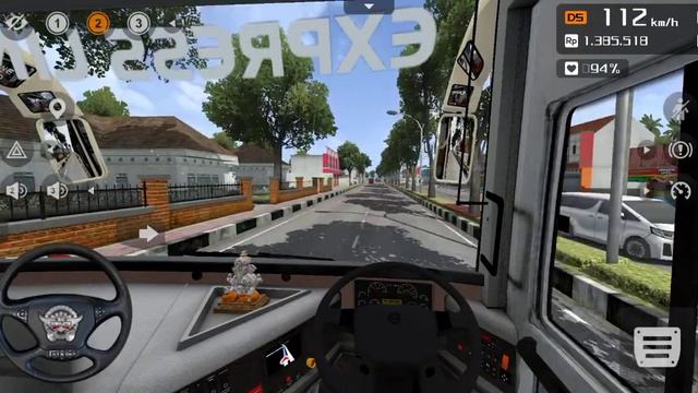 Express Line Travels | Volvo 9600 | Indonesia Bus Simulator | Bus Driving Games