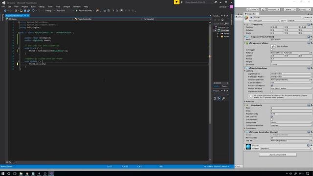 Make A 3D Platformer in Unity #2: Moving The Player смотреть онлайн