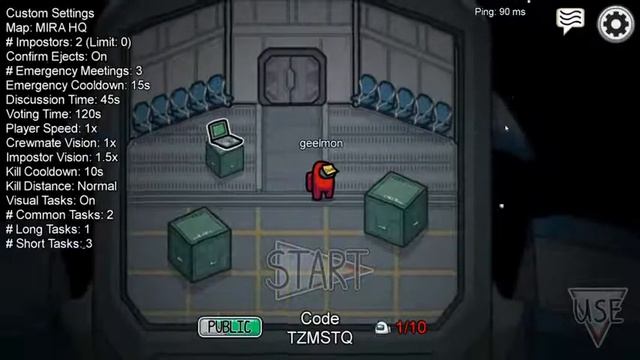 playing mira hq in among us for the first time (you can join) смотреть онлайн