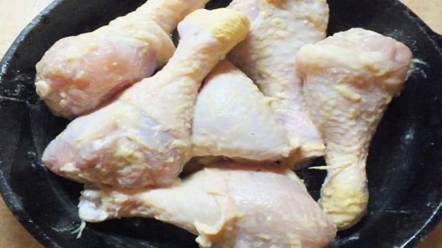 Куриные голени запеченные в горчице с зеленью