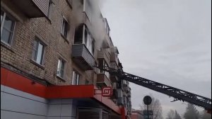 (Рыбинск-40) ПОЖАР НА УЛИЦЕ ЛУНАЧАРСКОГО