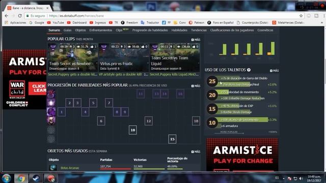DotaBuff Herramienta para ver los héroes meta del parche actual - Rat Doto смотреть онлайн