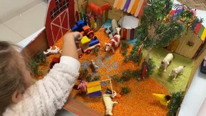 Сенсорная коробка для Малышей Анна Хайнрих играет в ферму. Ферма для ребёнка своими руками