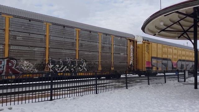 Cn Manifest with a now scraped "Cowl" unit 2/14/21 (Dug up footage)