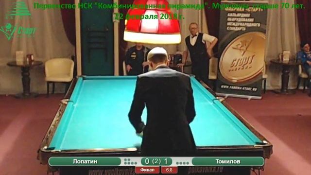 Лопатин-Томилов. Первенство НСК "Комбинированная пирамида". Мужчины 60-70 лет. 22.02.2018 г. смотреть онлайн