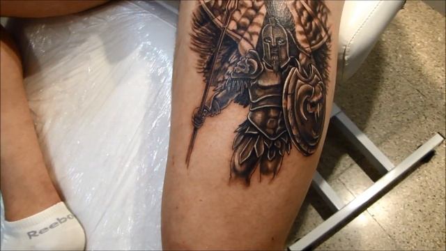 Ares God of War by AJ Chris Cosmos Tattoo Studio смотреть онлайн