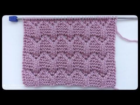 Нарядный и совсем не сложный узор спицами для кардигана