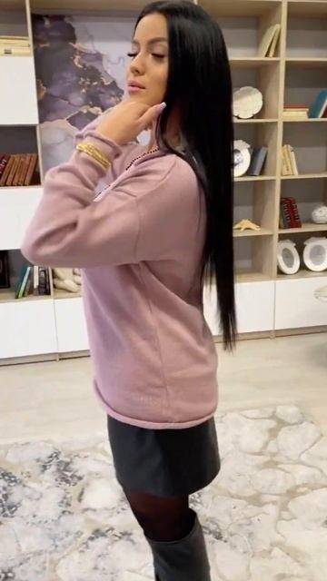 Женский джемпер 6524 (темно-розовый) смотреть онлайн