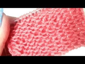 Узор спицами со снятыми петлями