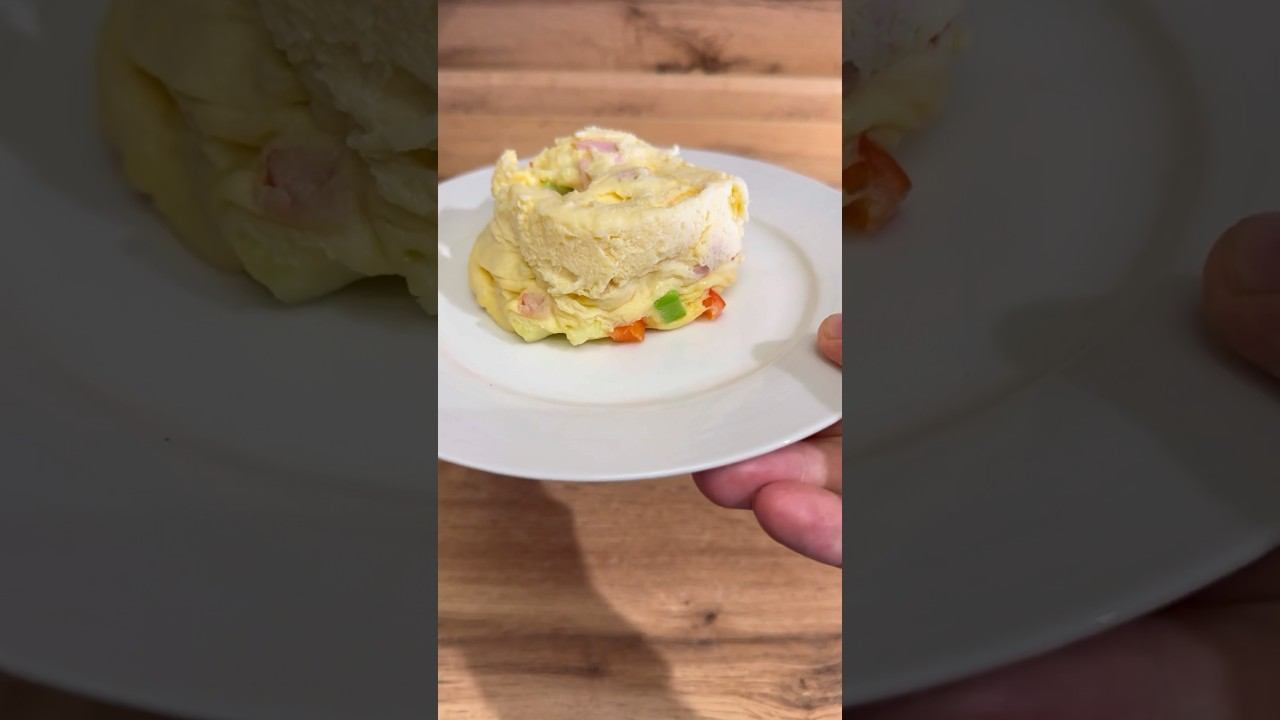 Пышный омлет в микроволновке