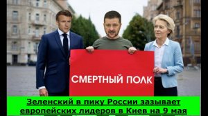 Зеленский в пику России зазывает европейских лидеров в Киев на 9 мая