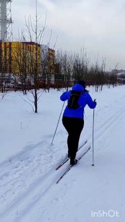 первый раз на лыжах