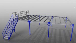 3D-визуализация сборки мезонинного стеллажа: посмотрите, как рождается пространство!