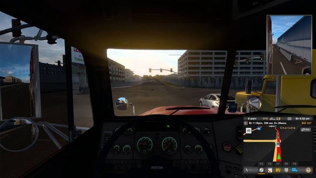 802.1 / ATS 1.46 / Freightliner FLD / K-DOG_s-Map-America-v1.46c / Charlotte (NC) - Norfolk (VA).