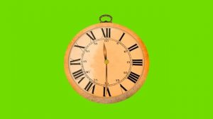СТАРЫЕ ЧАСЫ НА ЗЕЛЕНОМ ФОНЕ ФУТАЖ / CLOCK ON GREEN SCREEN