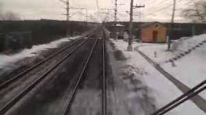 Мстинский мост из кабины ЭП2К