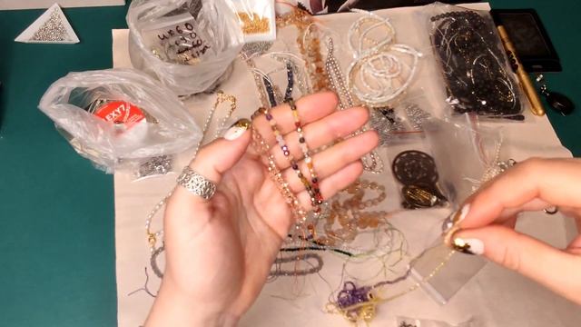 Много красивого материала для создания украшений, аметист,спектролит,султанит,цитрин и др.