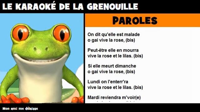 COMPTINE = KARAOKÉ = Mon ami me délaisse смотреть онлайн