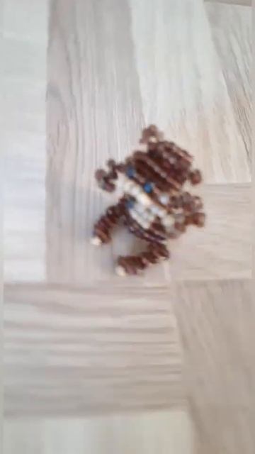 Медведь из бисера🐻 | DIY | #shorts смотреть онлайн