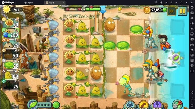 Растение против Зомби 2/PvZ2 Adventure Big Wave Beach Day 11/Большая Пляжная Волна День 11 смотреть онлайн