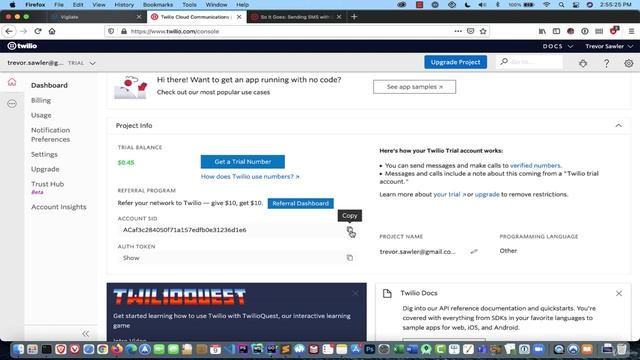 20. Sending notifications via text (SMS)