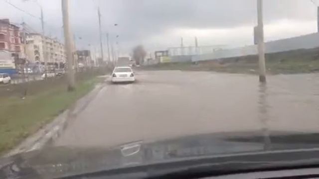 Потоп на улицах Краснодара