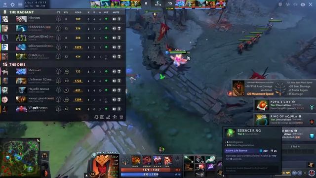 gpk Queen of pain MID New build - Dota 2 GOD Player