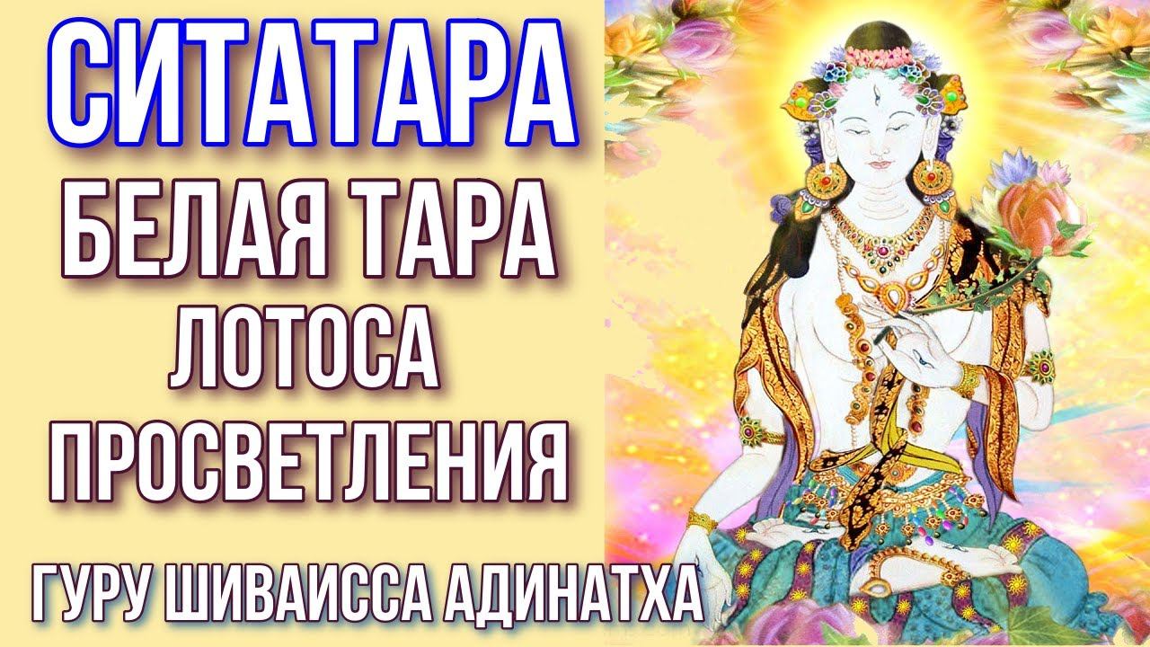 Ситатара - Белая Тара лотоса просветления и сиддх Махамудры мудрости. Гуру Шиваисса Адинатха