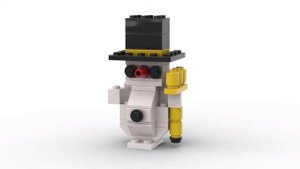 LEGO. Как построить Снеговика из лего. Полибег 10079 #lego #tutorial #bricklady