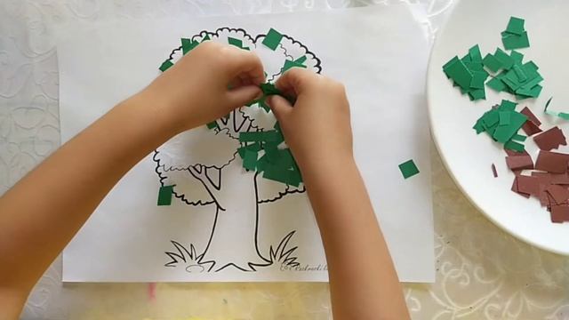 Жапсыру Ағаш. Аппилация. Қол маторикасын дамыту арналған. Своими руками смотреть онлайн