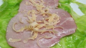 Голубцы с ветчиной и сыром