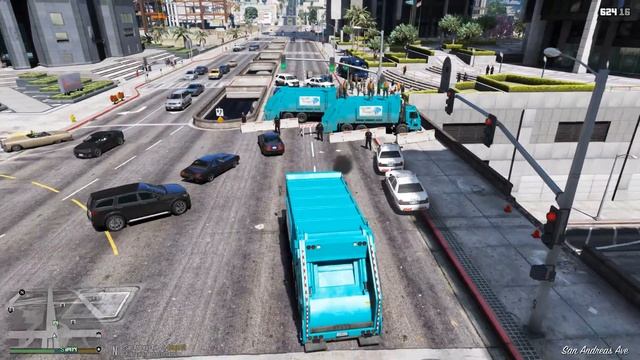 GTA 5 Showcase | Sanitation Department On Strike & Protesting By Dumping Trash | EUP Serve & Rescue