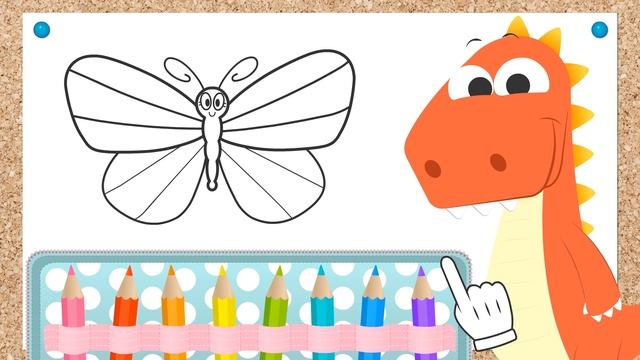 🍧 Learn with Eddie How to color fruit Ice Cream | Eddie the Dinosaur colours and Paints Cartoons