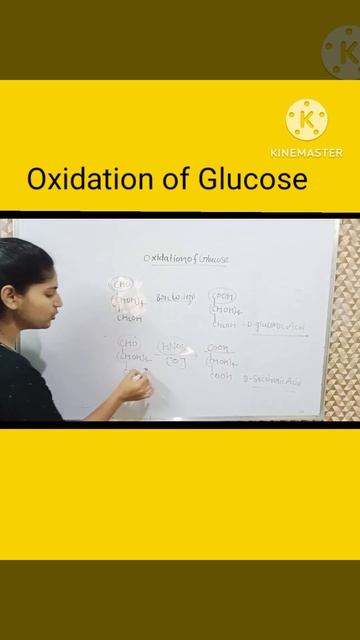 oxidation of Glucose #cbseclass12 #upboardclass12 #chemistryclass12 #$