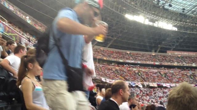 Болельщик Шахтера на матче Англия-Франция