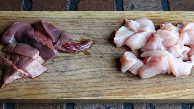 Жаркое из курицы и печени