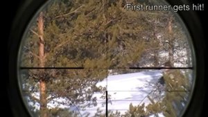 Airsoft sniping with KJW M700 HPA in Winter game 2015