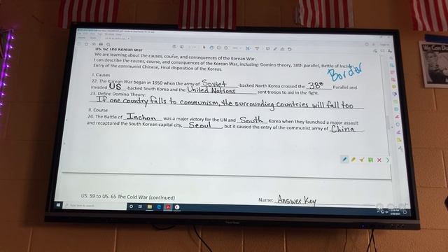 US History lecture #18– The Cold War!! US.59-65, Mr. Lewis’s class, RVHS 2020-21