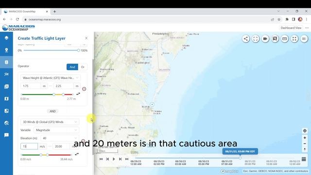 MARACOOS OceansMap Tutorial Series | Traffic Light Wind Turbine Example смотреть онлайн