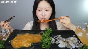 해삼내장과 산낙지 먹방✨꿀조합 찾았다🍯해삼내장 먹방😋 Sea Cucumber Intestine, Raw Octopus サンナクチ eating show |mukbang asmr