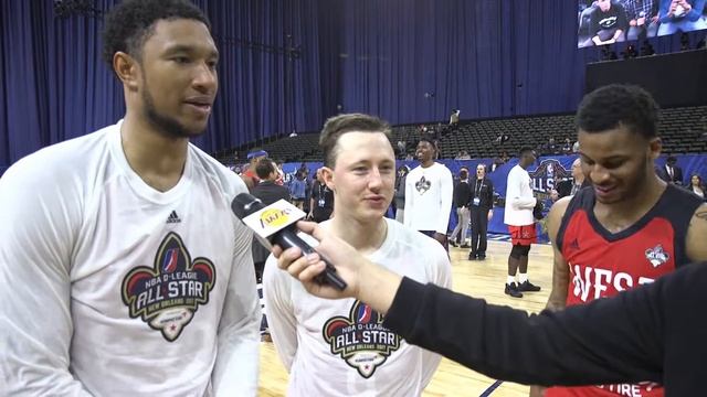 Interview: Justin Harper, Josh Magette, Vander Blue - 2/18/17 vs D-League All-Star Game смотреть онлайн
