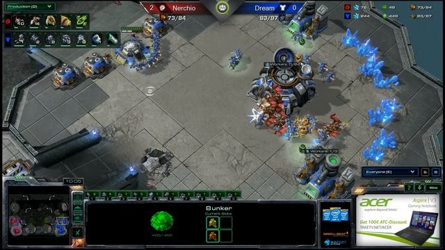 ACT ZvT Nerchio vs DreamKOR -g3- Starcraft 2 HD 1080p Heart of the Swarm