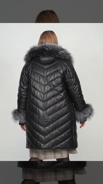 TOTOGROUP - Кожаное пальто большого размера, арт.: 18810797 смотреть онлайн