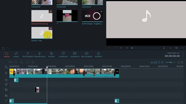 Step 4 - Belajar Editing Video Dengan Wondershare Filmora [3 Backsound Dalam 1 Video] смотреть онлайн