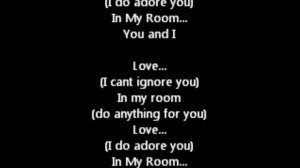 In My Room with lyrics