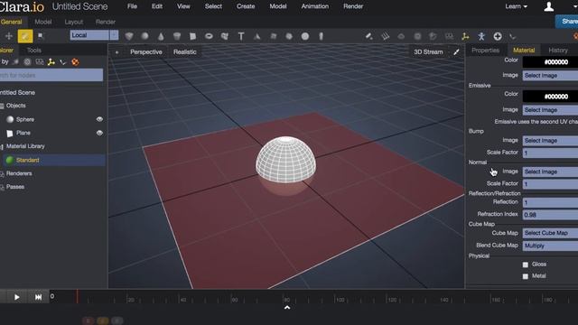 Adding basic materials in Clara.io смотреть онлайн